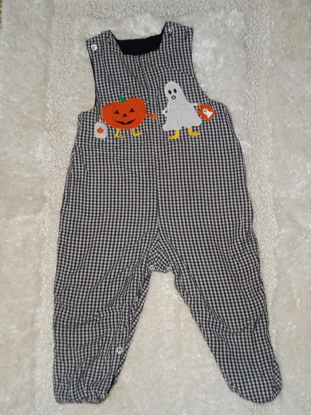 Bailey Boys Reversible Halloween/Christmas Romper